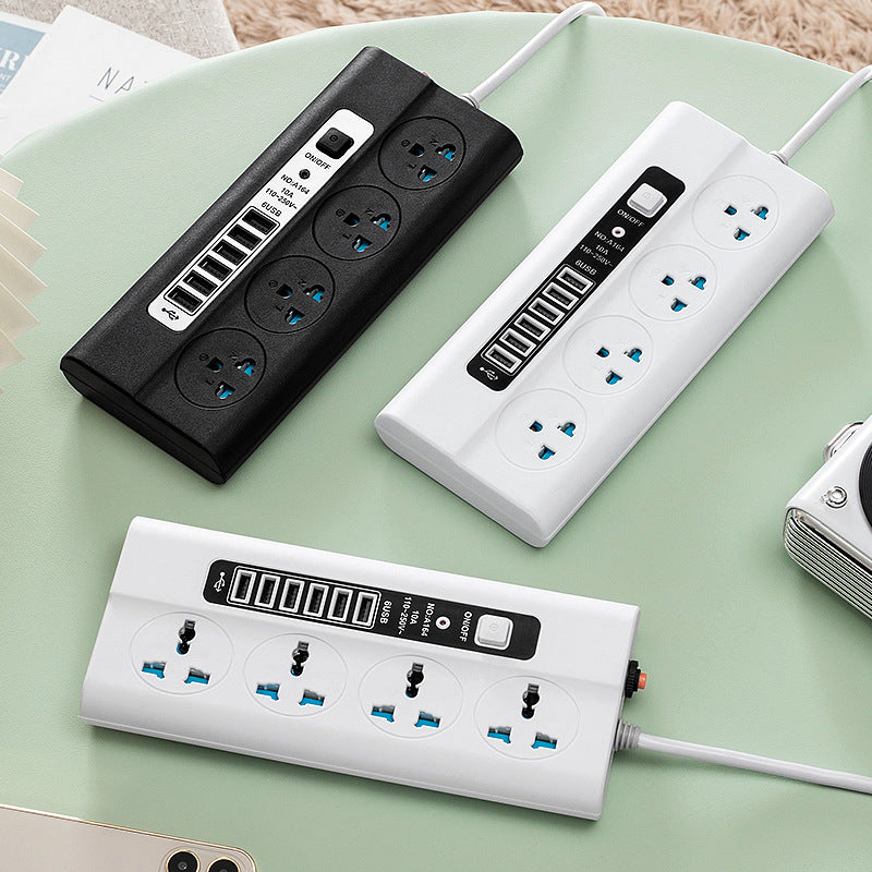 USB Universal Hole Plug Power Strip Smart