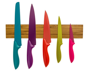 Bamboo Magnetic Wall Hanging Long Strip Knife Holder