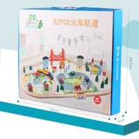 Children's Train Track Set Assembling Building Blocks Toys