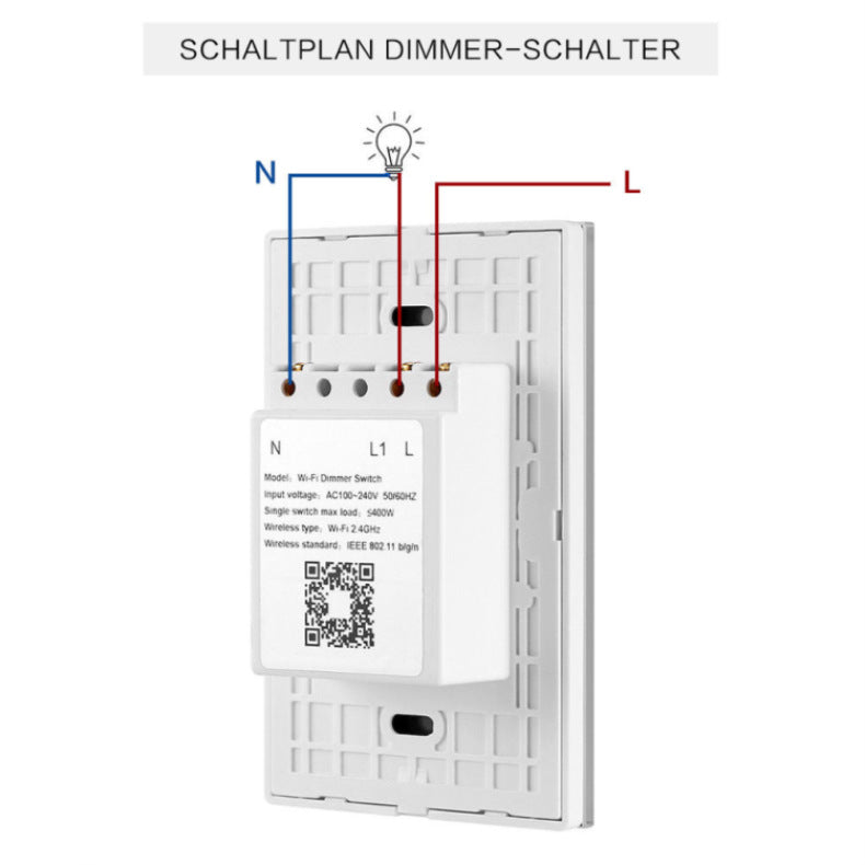Manufacturers Supply Smart Dimmer  120 Type Wifi Touch  Alexa Stepless Dimming Remote Control