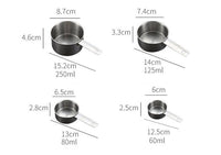 Stainless Steel Measuring Cup And Spoon Set, Luxurious Stackable Measuring Spoons, Household Tools, Kitchen Accessories
