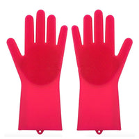 Silicone Heat-resistant Cleaning Brush Scrubbing Gloves