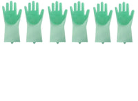 Silicone Heat-resistant Cleaning Brush Scrubbing Gloves