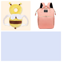 Multifunctional Maternity Diaper Backpack Upgraded With Removable Mosquito Net Large Capacity Foldable Infants Baby Crib Waterproof Nappy Mother Bag For Travel