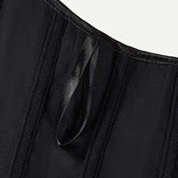 Waist-cinching Corset With Tie-up Belt For Tummy Control And A Snug Fit