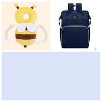 Multifunctional Maternity Diaper Backpack Upgraded With Removable Mosquito Net Large Capacity Foldable Infants Baby Crib Waterproof Nappy Mother Bag For Travel