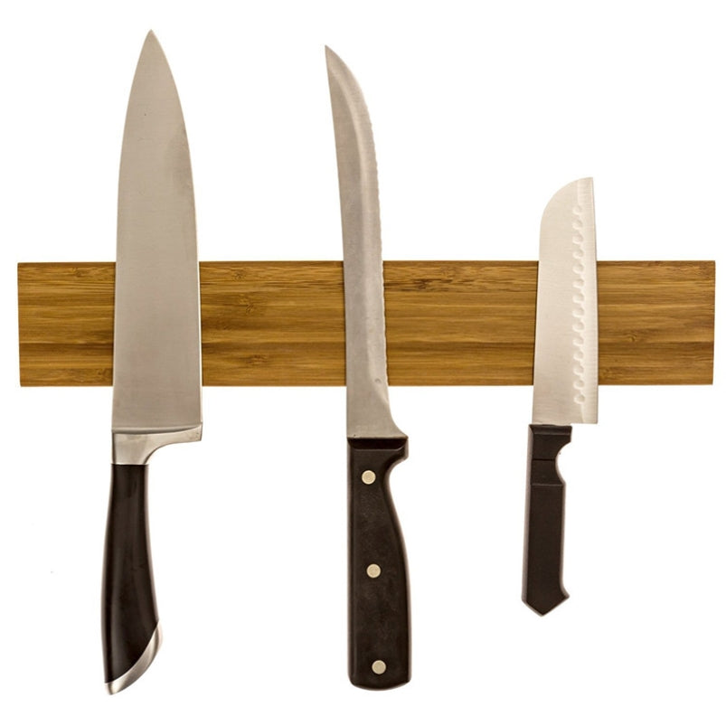 Bamboo Magnetic Wall Hanging  Long Strip  Knife Holder